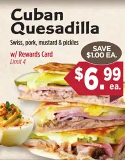Dearborn Market Cuban Quesadilla offer