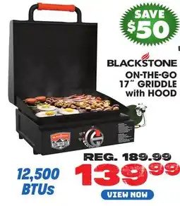 Big 5 Blackstone On The Go 17 Griddle with Hood offer