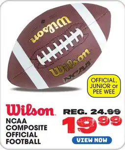 Big 5 Wilson NCAA Composite Official Football offer