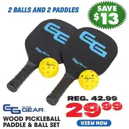 Big 5 Go Time Gear Wood Pickleball Paddle and Ball Set offer