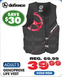 Big 5 Defiance Adult Genoprene Life Vest offer