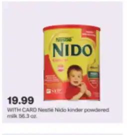 CVS Nestlé Nido kinder powdered milk 56.3 oz offer