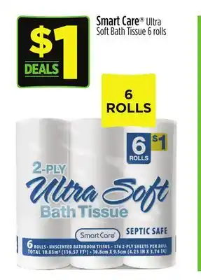 Dollar General Smart Care Ultra Soft Bath Tissue offer