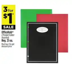 Dollar General OfficeHub 2 Pocket Folder offer