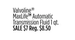 Dollar General Valvoline MaxLife TM Automatic Transmission Fluid offer