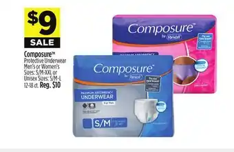 Dollar General Composure Protective Underwear offer