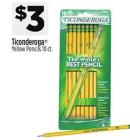 Dollar General Ticonderoga Yellow Pencils offer