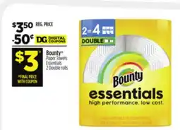 Dollar General Bounty Paper Towels Essentials offer