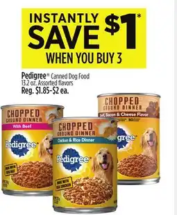Dollar General Pedigree Canned Dog Food offer