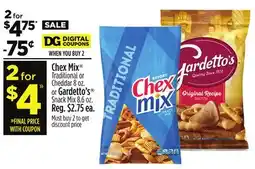 Dollar General Chex Mix Traditional or Cheddar 8 oz. or Gardetto's Snack Mix 8.6 oz offer