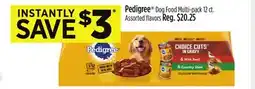 Dollar General Pedigree Dog Food Multi-pack offer