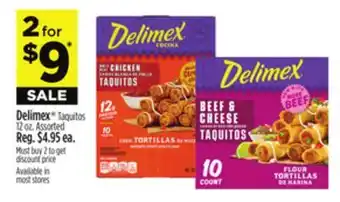 Dollar General Delimex Taquitos offer
