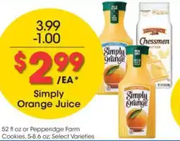 Kroger Simply Orange Juice offer