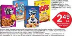 Albertsons kellogs raisin brand cereal offer