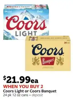 Fareway Coors Light or Coors Banquet offer