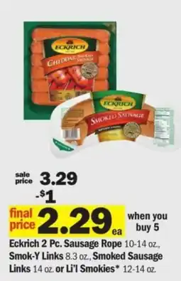Meijer Eckrich 2 Pc. Sausage Rope offer