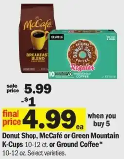 Meijer Donut Shop McCafé or Green Mountain K-Cups offer
