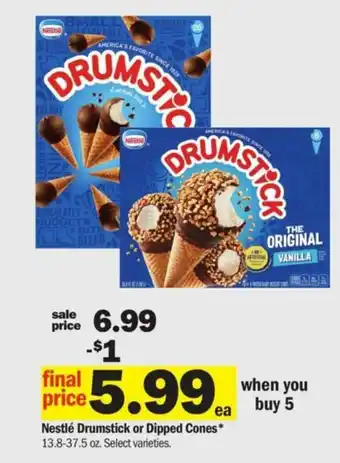 Meijer Nestlé Drumstick or Dipped Cones offer