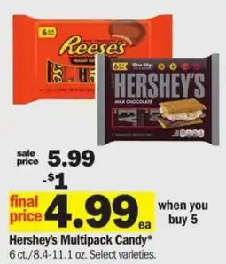 Meijer Hershey's Multipack Candy offer
