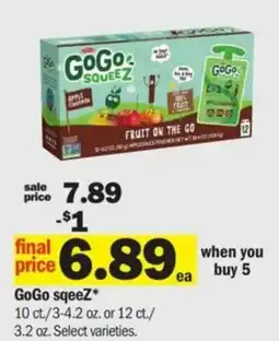 Meijer GoGo sqeeZ offer