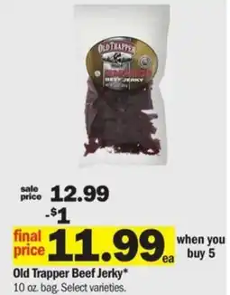 Meijer Old Trapper Beef Jerky offer