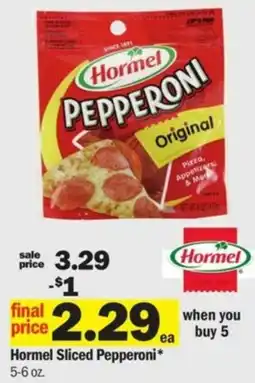 Meijer Hormel Sliced Pepperoni offer