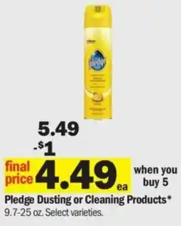 Meijer Pledge Dusting or Cleaning Products offer