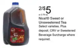 Walgreens Sweet or Unsweetened Tea offer