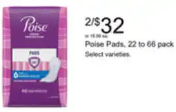 Walgreens Poise Pads offer
