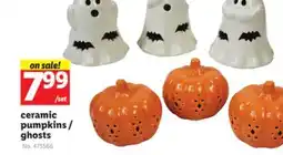 Lidl ceramic pumpkins/ghosts offer