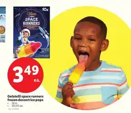 Lidl Gelatelli space runners frozen dessert ice pops offer