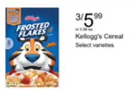 Walgreens Kellogg's Cereal offer