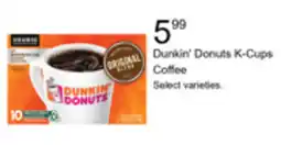 Walgreens Dunkin' Donuts K-Cups Coffee offer