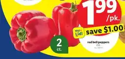 Lidl red bell peppers offer