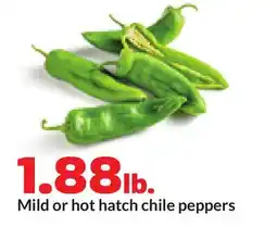 Hy-Vee Mild or hot hatch chile peppers offer