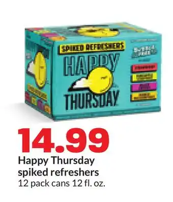 Hy-Vee Happy Thursday spiked refreshers offer
