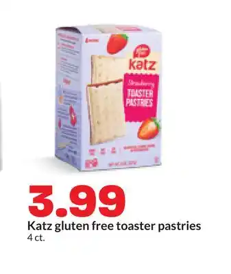 Hy-Vee Katz gluten free toaster pastries offer