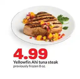 Hy-Vee Yellowfin Ahi tuna steak offer