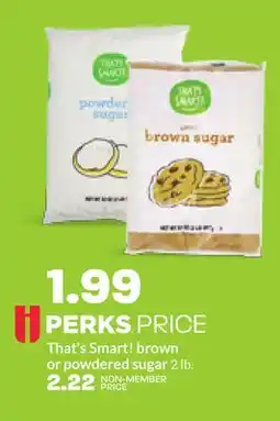 Hy-Vee That's Smart! brown or powdered sugar offer