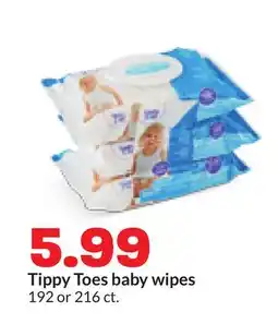 Hy-Vee Tippy Toes baby wipes offer