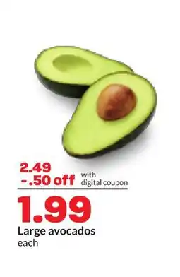 Hy-Vee Large avocados offer