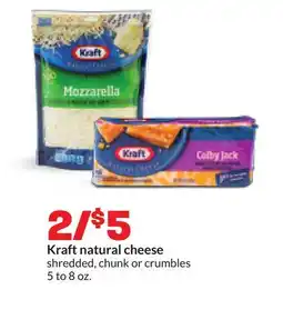 Hy-Vee Kraft natural cheese offer