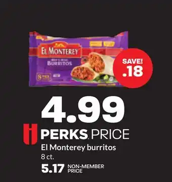 Hy-Vee El Monterey burritos offer