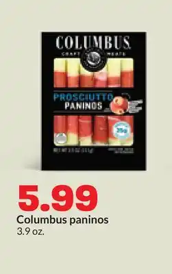 Hy-Vee Columbus paninos offer