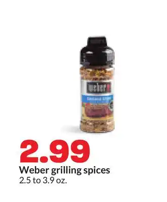 Hy-Vee Weber grilling spices offer
