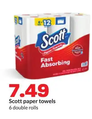 Hy-Vee Scott paper towels offer