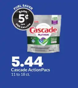 Hy-Vee Cascade ActionPacs offer