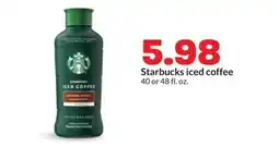 Hy-Vee Starbucks iced coffee offer