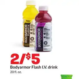 Hy-Vee Bodyarmor Flash I. V. drink offer