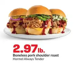 Hy-Vee Boneless pork shoulder roast offer